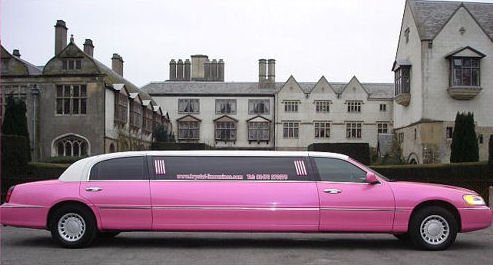 pink stretch limo hire Birmingham
